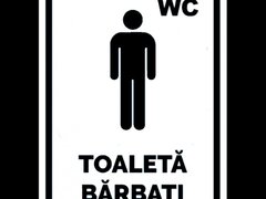 Indicator alb pentru wc toaleta barbati